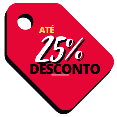 Tag 25% desconto